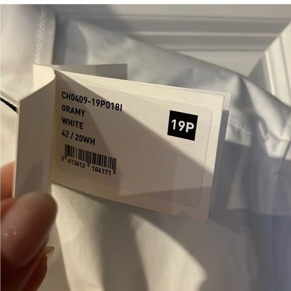 Isabel Marant Gramey Crisp White Cinched Waist Short Sleeve Button Up top 12 NWT - Picture 5 of 6